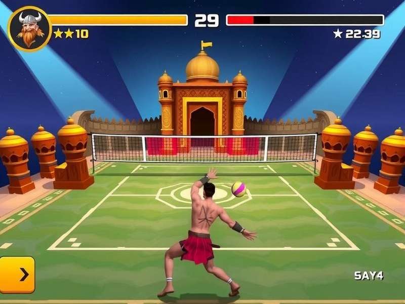 Volley Vikings Deluxe Gameplay Screenshot